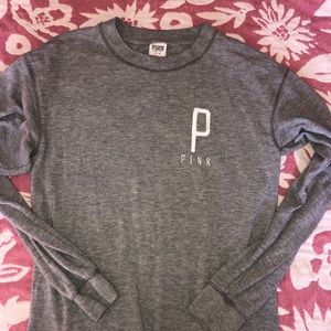 PINK grey sweater